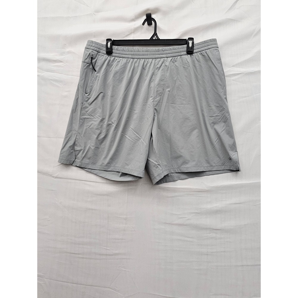 Gap Mens Active Ripstop Shorts Grey Nylon Blend Workout Size XXL